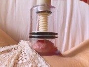 Preview 3 of Pumped clit and pussy close up pov. Swollen big clit