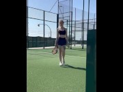 Preview 2 of Padel tenis blowjob Public