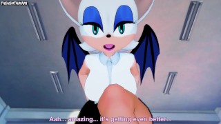 Rouge the Bat Sonic Feet Hentai POV