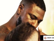 Preview 1 of HotHouse - WOW ! Hottest Jacked Ebony Bodyubuilder Fills Up Cute Jock With Cum