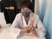 Preview 3 of A Japanese doctor tried to masturbate with Japanese mustard on his dick.