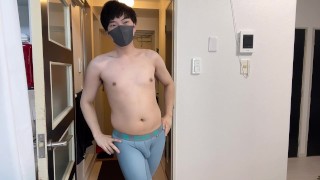 [Male college student] Pee and first enema