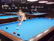 Preview 3 of Skirt was too short for no panties at the pool hall...couldn't hide my pussy!