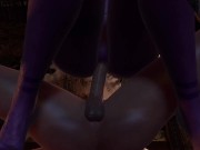 Preview 3 of Sexy Purple Elf with a big round butt bouncing on top in POV | 3D Porn