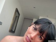 Preview 2 of Curvy Venezuelan Riding my Fat Cock and Sucking on POV