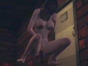 Preview 3 of Hentai Uncensored 3D - Shoko masturbation and footjob