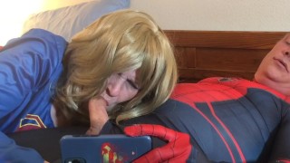 Listen to my tight wet pussy getting fucked till he cums all over me Cosplay Supergirl