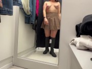 Preview 6 of having fun with my transparent friend in the fitting room of a clothing store
