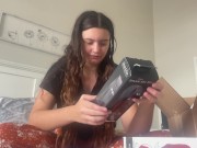 Preview 2 of unboxing and playing with some wild and crazy new sex toys