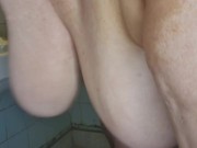 Preview 4 of Saggy granny titts and anal fingering.