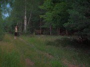 Preview 2 of getting naked and masturbating on a hike in the forest