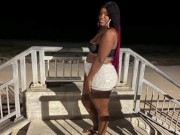 Preview 2 of Thick Azz Fellesha from ports getting dick down