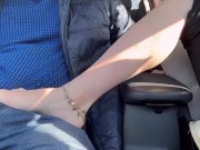 Preview 3 of Hot ballbusting and blowjob in the car