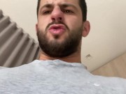Preview 1 of Horny Straight Bro jerking all the time - Verbal Camp Buddy Masturbation session