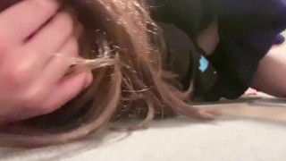 Hot gf gets erotic handjob to make her squirt. Repeated wet orgasms.