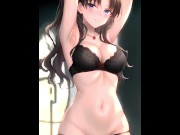 Preview 3 of Rin Tohsaka takes sexy undress and takes it rough