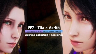 Final Fantasy 7 - Tifa × Aerith × Clothing Collection × Stockings - Lite Version