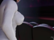 Preview 1 of Tifa Throatfuck Throatpie in a public cinema