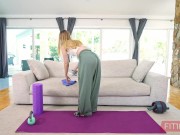 Preview 1 of FIT18 - Molly Little - Flexible Tiny Kawaii Teen Gets Creampie In POV - 60FPS
