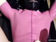 Preview 4 of Petite Ma'am fucking her pink sissy maid in chastity