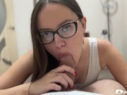 Preview 3 of Nerdy chick shows off her cock-pleasing skills