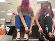 Preview 3 of public shoe try on with milajoyce69