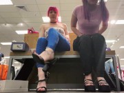 Preview 5 of public shoe try on with milajoyce69