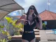 Preview 1 of Porn star LIZA VIRGIN at the pool