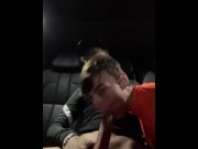Preview 4 of big dick scottish boys suck & wank in car ( CallumandCole )