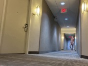 Preview 3 of Walking around and cumming in the hotel hallways
