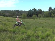 Preview 2 of Naked man riding a Dirt bike