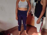 Preview 1 of Rough fucking game with a jogging girl, Village Desi porn videos