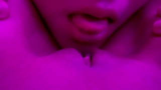 Licking the Clit to Jrgasm 4k. Loud Moans and tender Pussy Close-Up