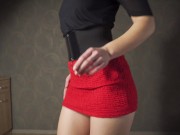 Preview 1 of Upskirt Dancing In Tight Short Dress
