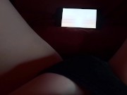 Preview 3 of ASIAN SCHOOLGIRL WATCHES HENTAI AND MASTURBATES WHILE PARENTS ARE BEHIND THE WALL