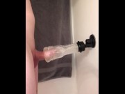 Preview 1 of Aggressively pumping out cum while using my fleshlight after edging for an hour.