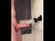 Preview 3 of Aggressively pumping out cum while using my fleshlight after edging for an hour.