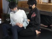 Preview 4 of I'm Usami, a backstage male-dresser, and I invited my m-male followers to come over and shag me a lo