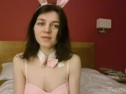 Preview 3 of Cute Bunny Girl BBC Blowjob