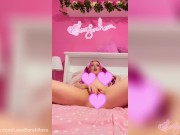 Preview 5 of Pink haired egirl cums hard in her first ever vibrator video -LoveSarahXoxo