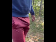 Preview 6 of FLASHING my HUGE BULGE in local parks in Germany