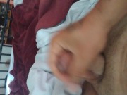 Preview 3 of Waking up and jerking off and cumming to start my day