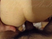 Preview 2 of "Oh yes I enjoy...cum in my ass!" 💥💦💦💥 Loud moaning - Anal Creampie - Amateur couple - POV