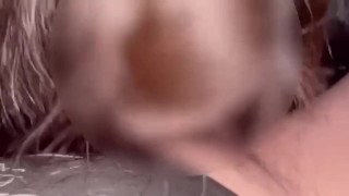 Sexy big breasted MILF in erotic lingerie masturbates creamy pussy to orgasm