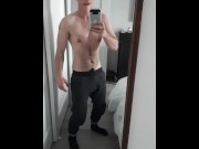 Preview 1 of Trans Guy Desperately Humps Vibrator in Pants [grunting, heavy breathing]