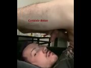 Preview 3 of Alternative stud self sucks and busts in his own mouth (self facial)