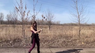 Real 18 teen gets assfucked in the forest
