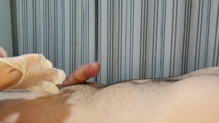 Blonde with big boobs real orgasm with her hand