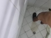 Preview 6 of I shower and masturbate after a long day of work, Colombian army.