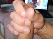 Preview 1 of Jerking off to a nice porn vid
